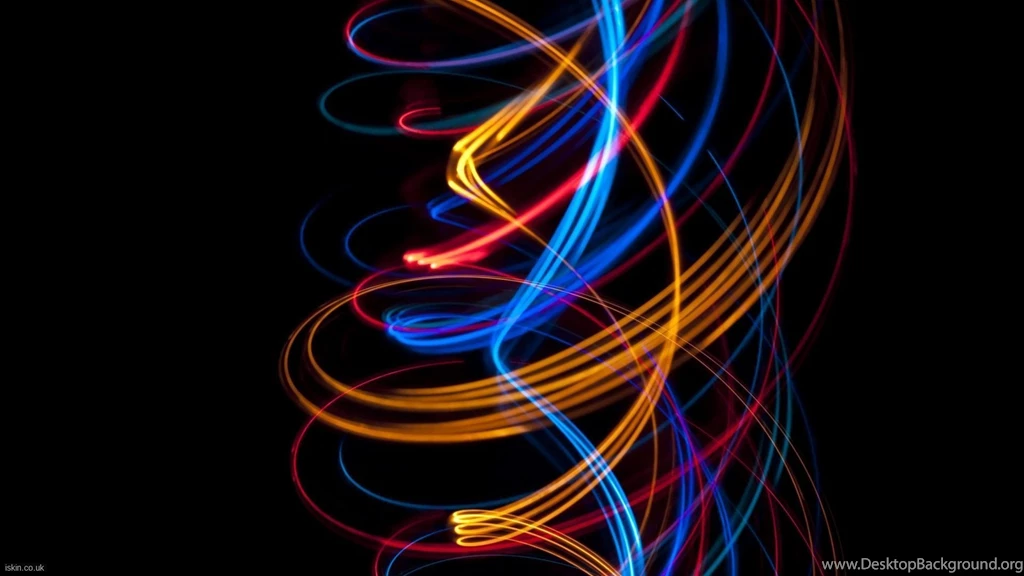 Abstract: Light Stream Spiral, Desktop Wallpapers Nr. 58483 By Iskin