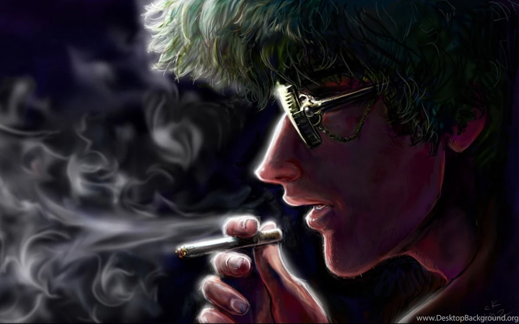 Download Wallpapers 3840x2400 Face, Cigarette, Smoke, Sunglasses ...