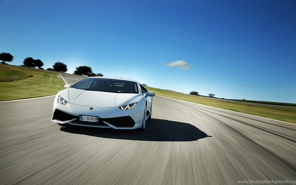 2014 Lamborghini Huracan LP610 4 White Wallpapers