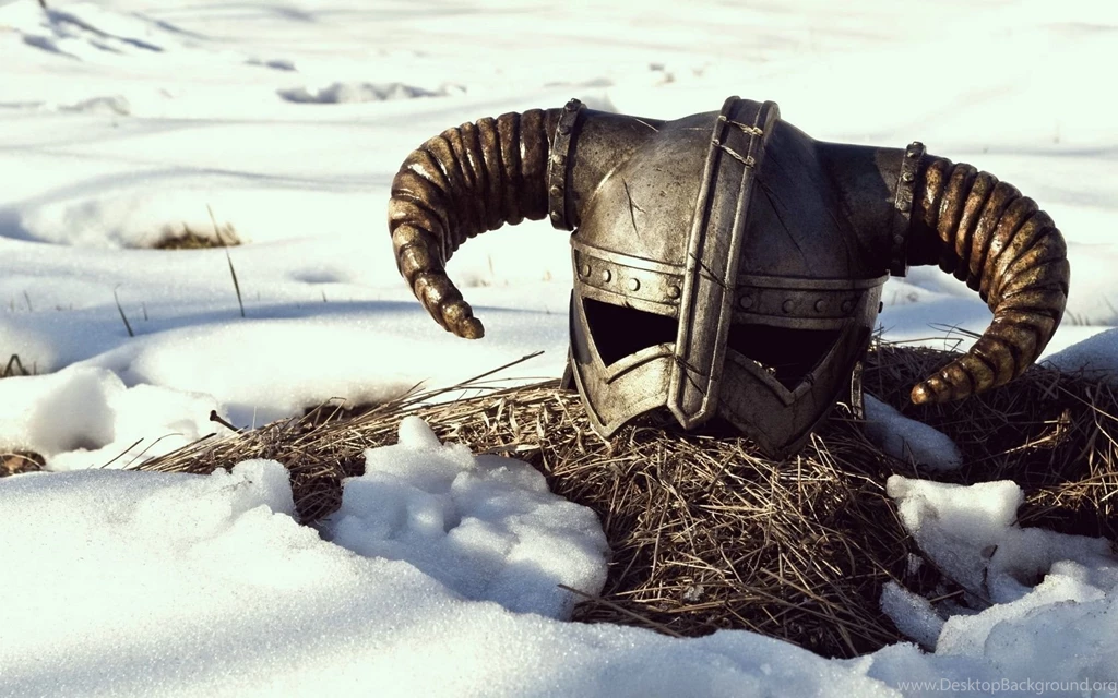 1680x1050 Skyrim Game Helmet Wallpapers
