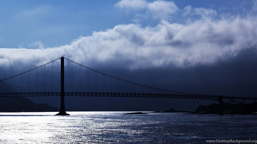 Bridges Bridge Sea Nature Clouds Blue Desktop Wallpapers ~ Bridges ...