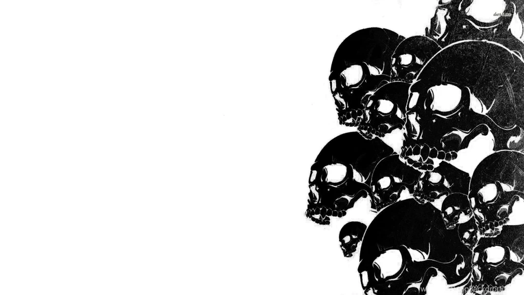 Black And White Skull Wallpapers   HD Wallpapers Pretty