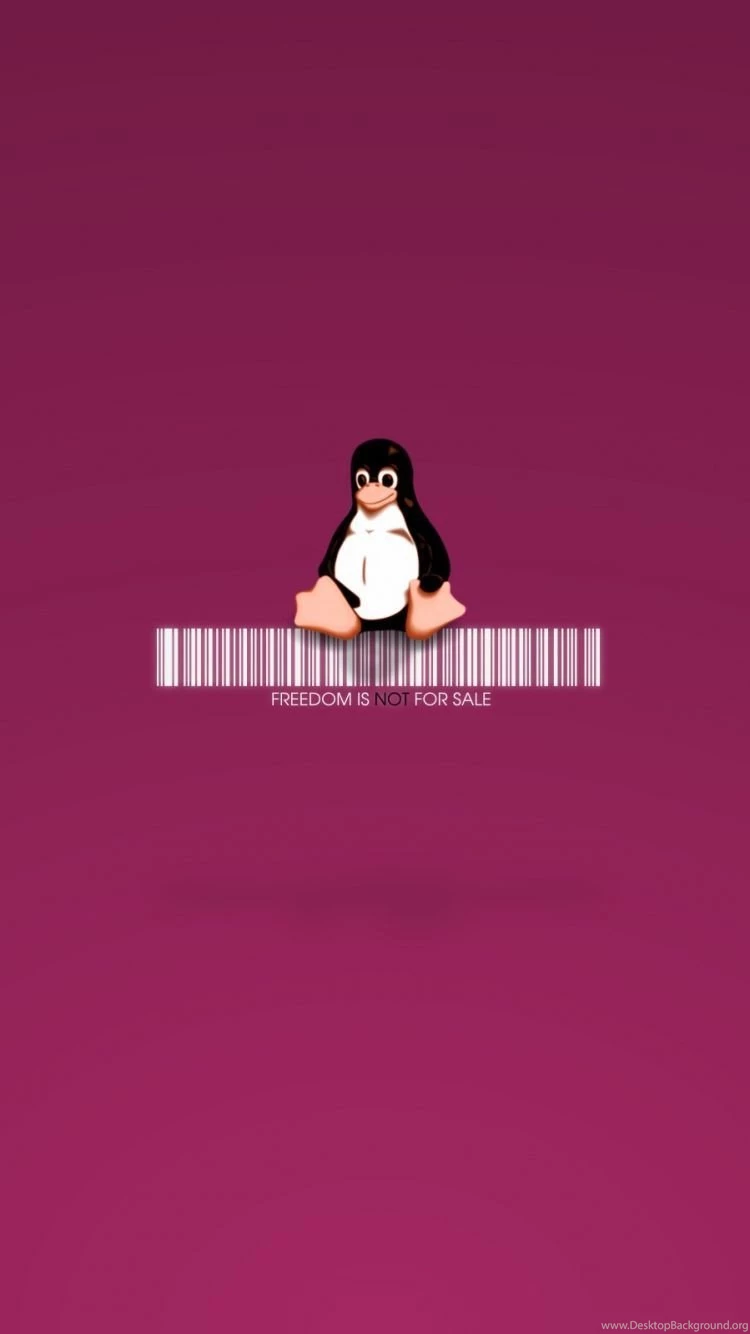 Download Wallpapers 750x1334 Linux, Tux, Penguin, Logo, Barcode ...