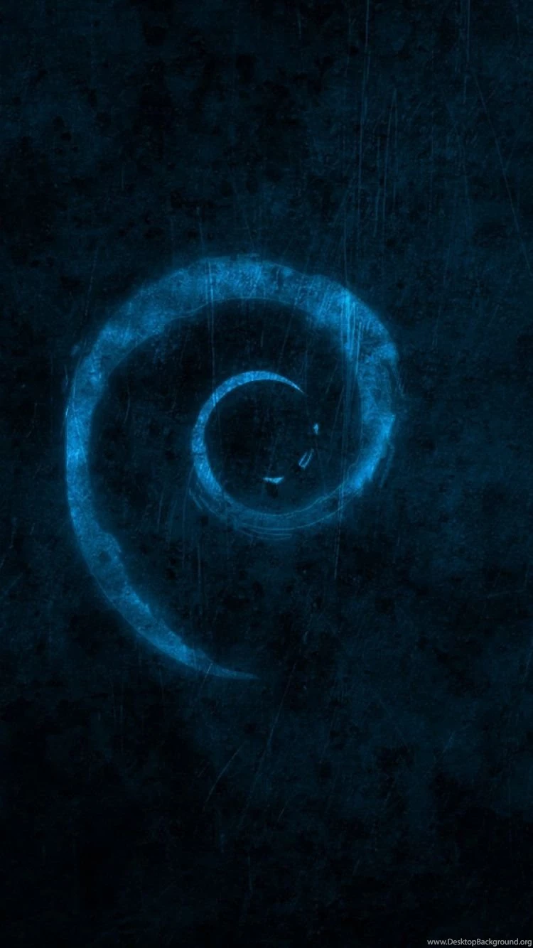 Download Wallpapers 750x1334 Linux, Debian, Brand, Logo, Spiral ...