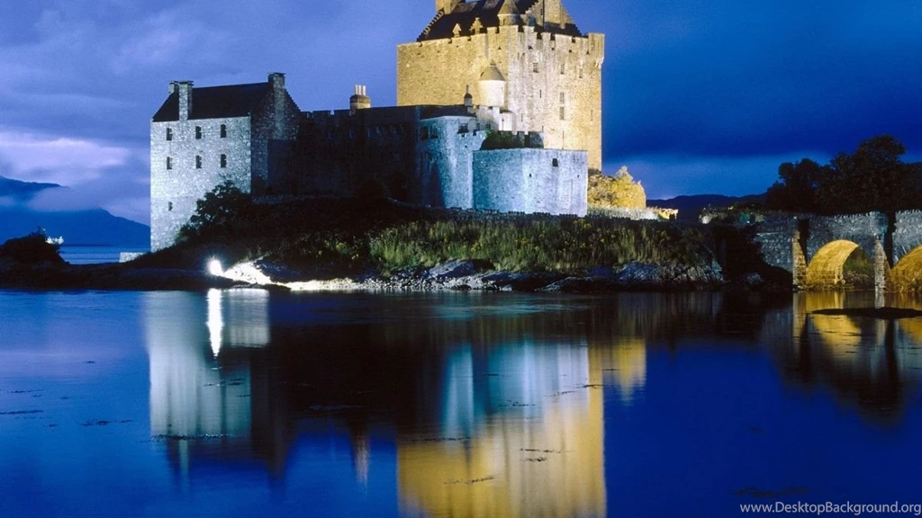 Scotland Tag Wallpapers: Stalker Castle Scotland HDR Lake Desktop ...