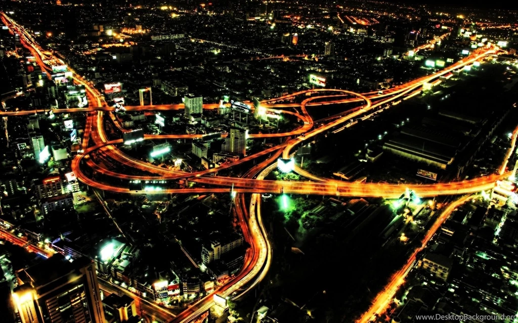 Download Wallpapers 1920x1200 City, Light, Lights, Cities, Roads ...