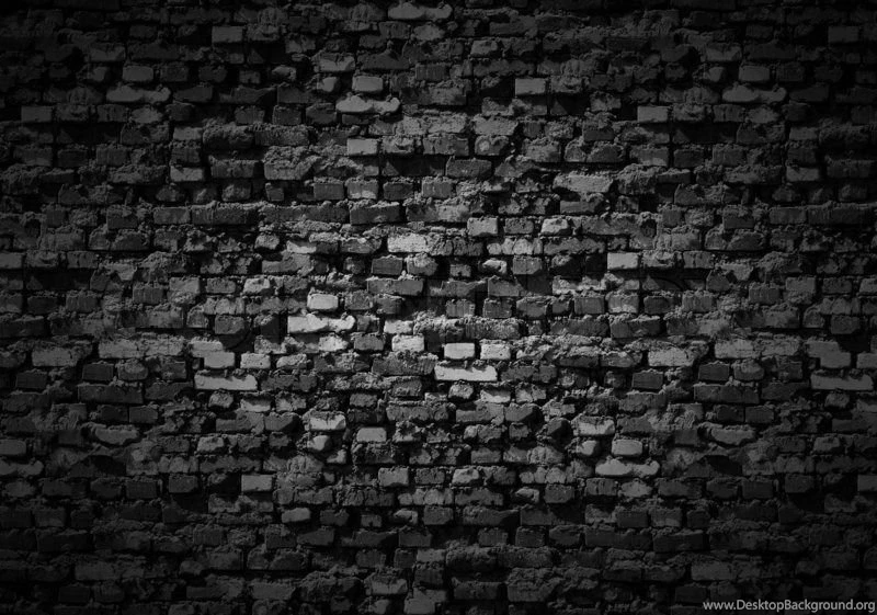 The Pattern Of Black Brick Wall