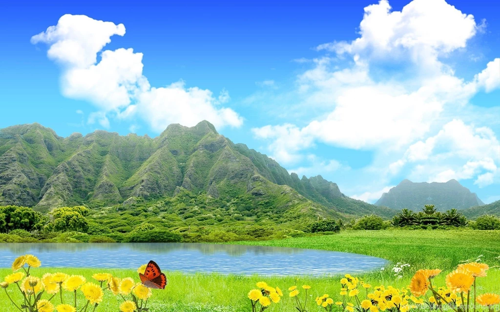Green Mountains 1920×1080 HD Wallpapers