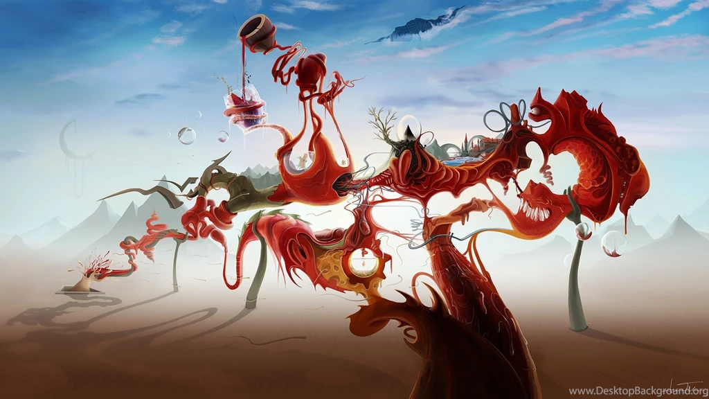 Download Wallpapers 3840x2160 Paint, Fantasy World, Surrealism 4K ...