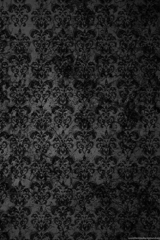 Black Floral Grunge iPhone 4s Wallpapers Download