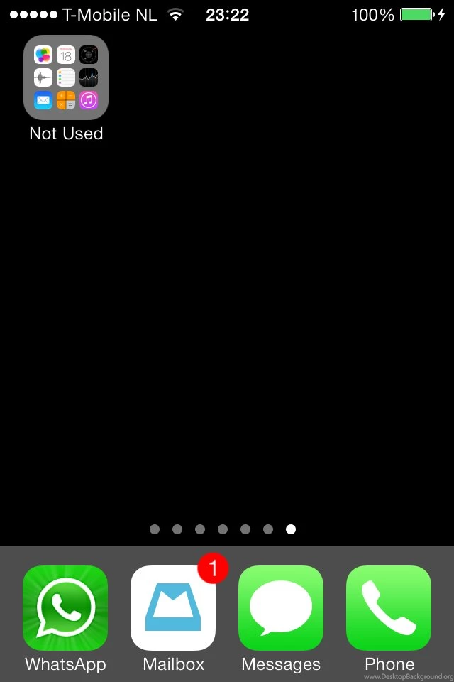 Ios 7   Can IOS 7 Folders And Dock Be Skinned To Be Totally Black ...