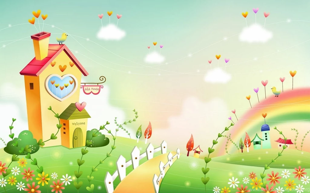 Gambar Dunia Kartun Fantasi Yang Cantik Cantik   Hd Wallpapers Android