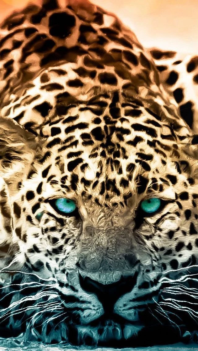 Leopard Green Eyes Wallpapers   Free iPhone Wallpapers