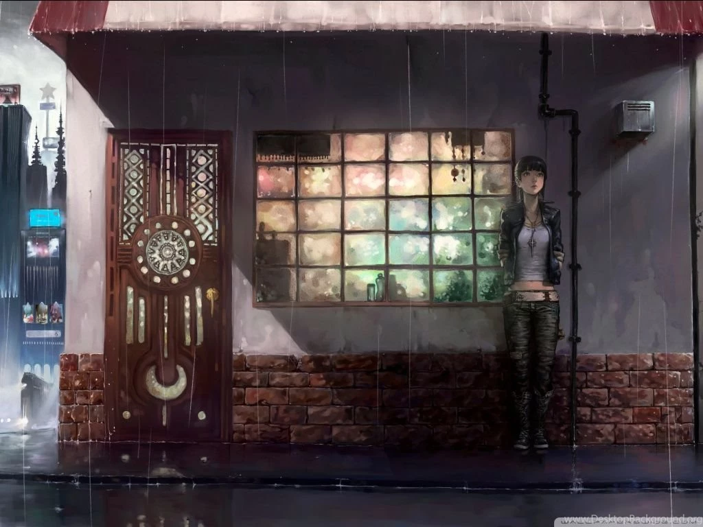Raining Day Anime HD Desktop Wallpapers : High Definition ...