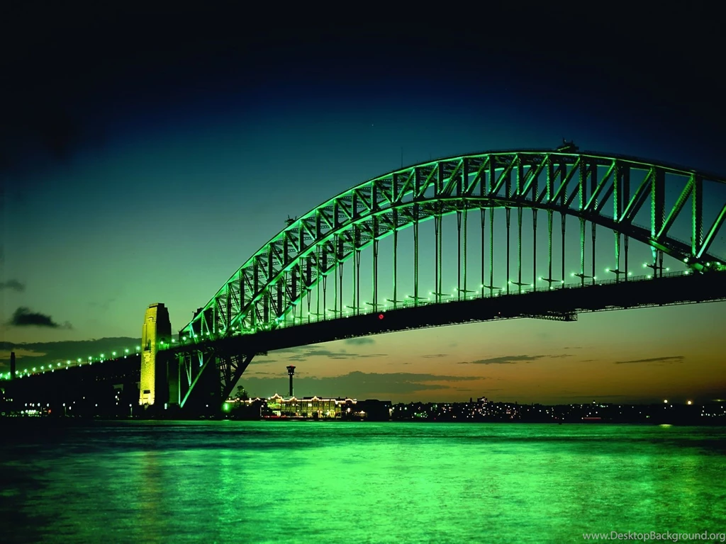 City Night Bridge Scene Photography Picture HD Wallpapers Desktop ...
