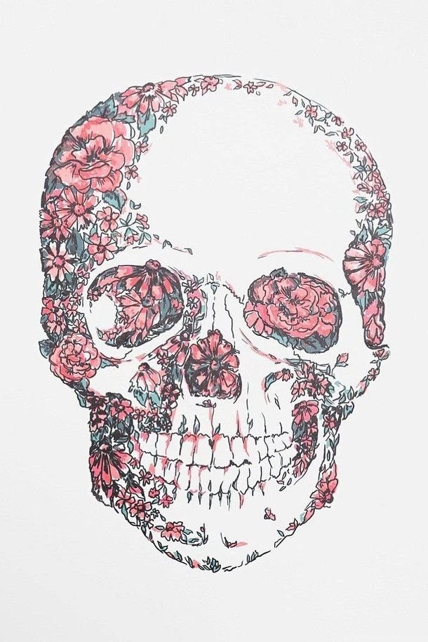 Background, Cute, Flower, Frilly, Girly, Iphone, Pink, Skull ...