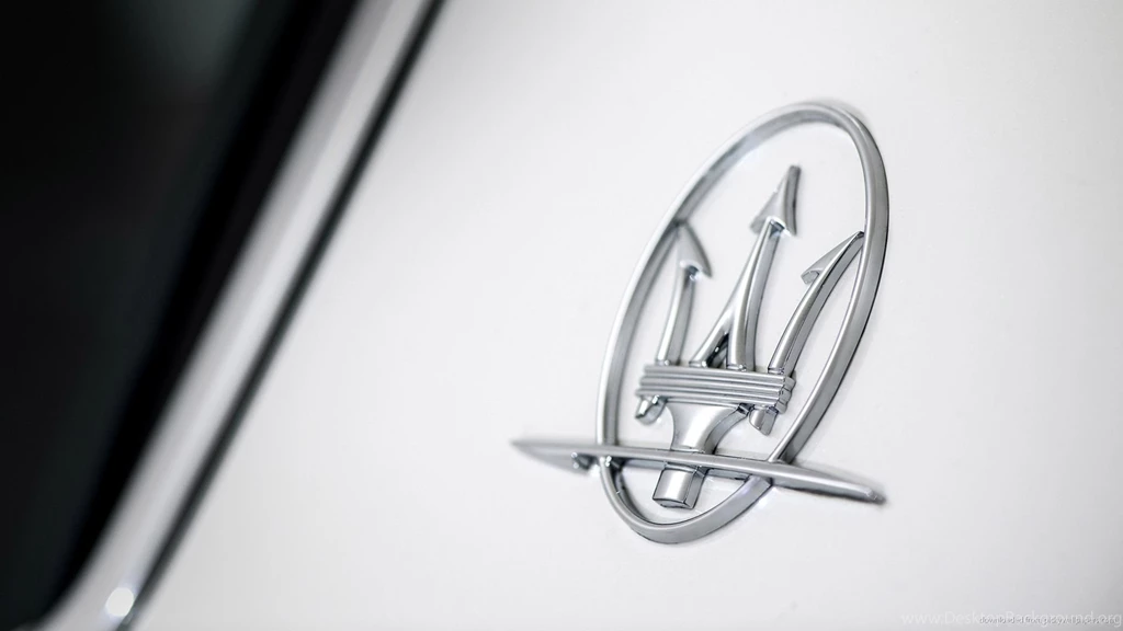 White Maserati Ghibli Logo Screensaver For Amazon Kindle 3