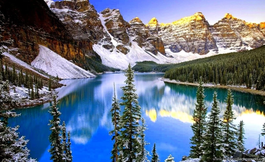 Mountain Snow Nature Wallpapers Hd