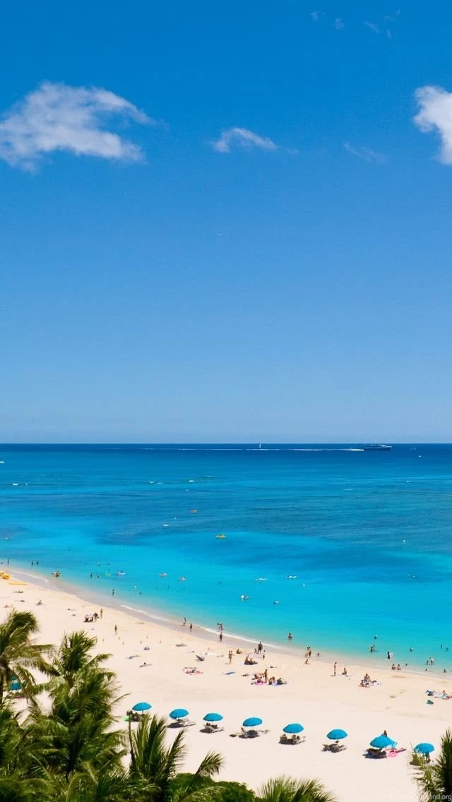 Waikiki Beach And Pacific Ocean iPhone 5s Wallpapers Download ...