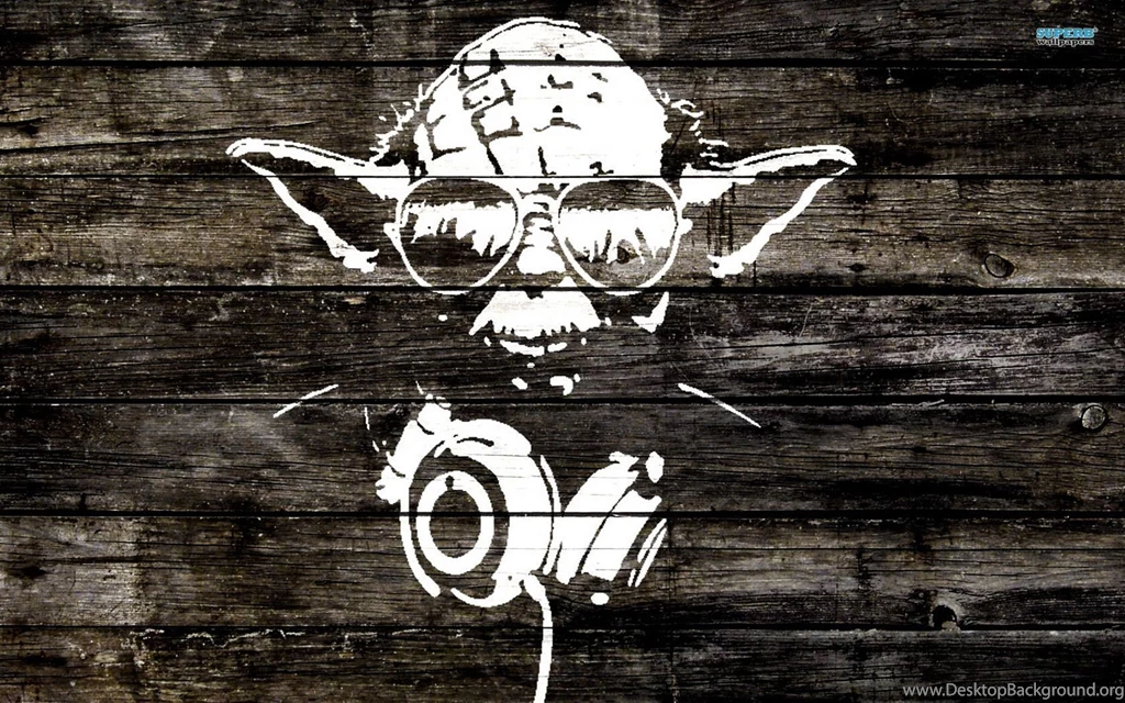 Yoda Wood Graffiti Wallpapers   Movie Wallpapers