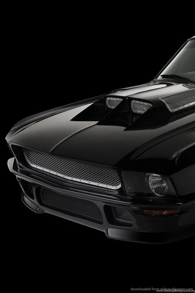 Download Black Ford Mustang Wallpapers For iPhone 4