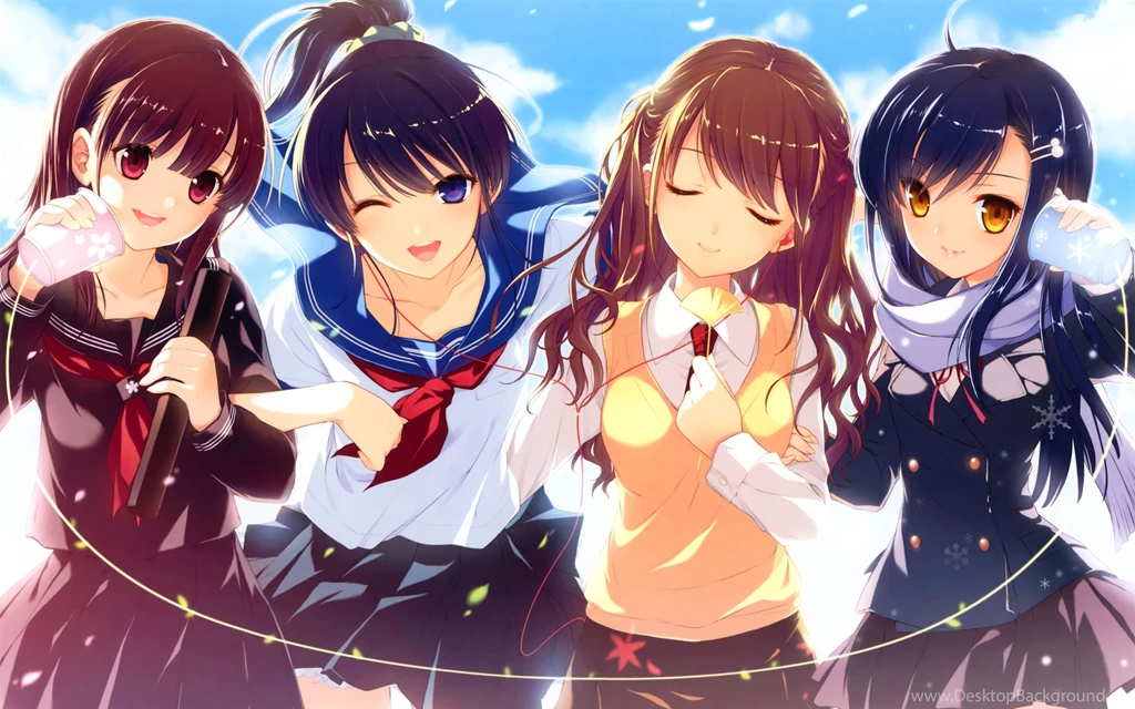 Download Wallpapers 3840x2400 High School Girls, Girls, Anime ...