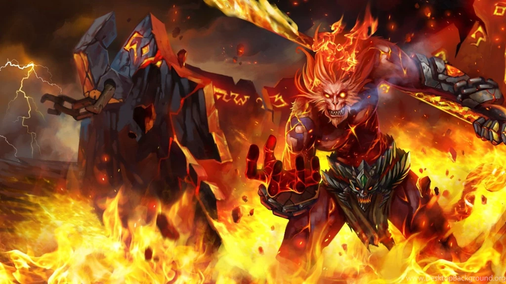 League Of Legends Video Games Fantasy Art Demons Fire Wallpapers ...