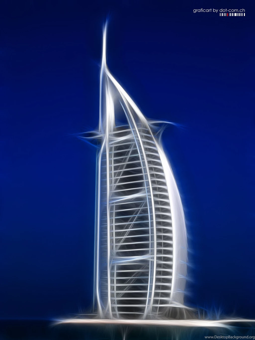 Vector Dubai Burj Al Arab Hotel