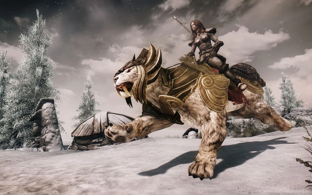 Download 1440x900 Skyrim Mount Wallpapers