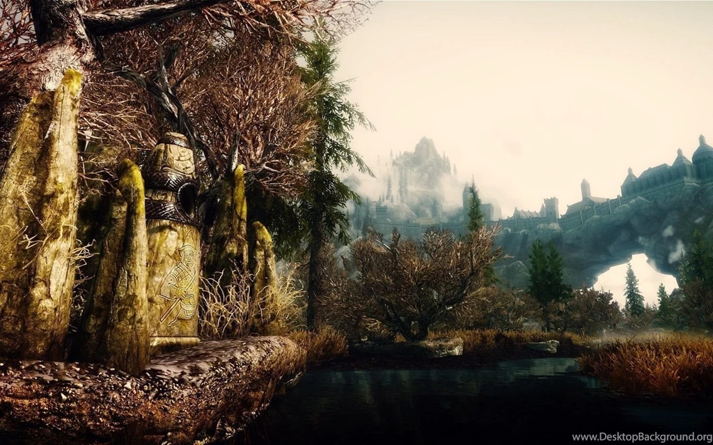 1440x900 Nature, The Elder Scrolls 5 Skyrim, Game, Render, Stone ...