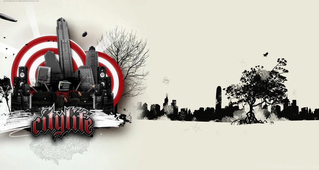 Urban City Artwork Twitter Backgrounds   Twitterevolutions