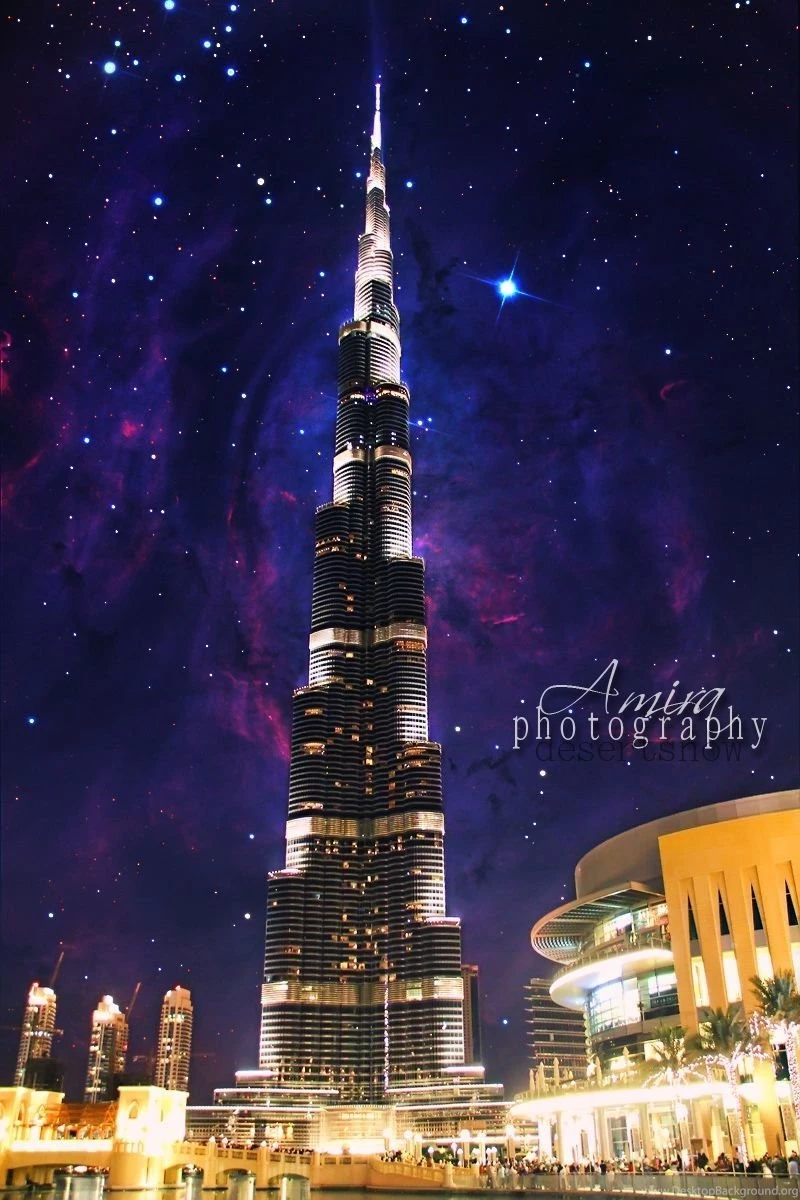 Night Galaxy Of Burj Khalifa And Dubai Mall By Amirajuli On DeviantArt