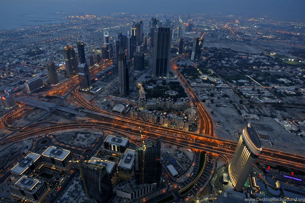 Burj Khalifa Observation Deck At Night   Wallpaper.