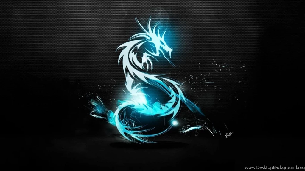 1366x768 Blue Dragon Art Wallpapers