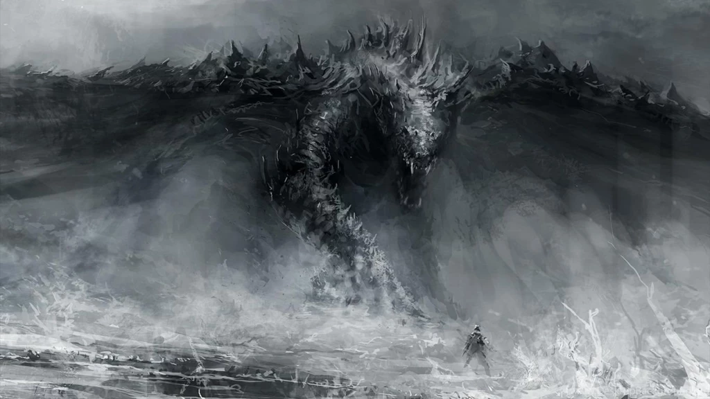 1366x768 Human Vs Dragon Wallpapers