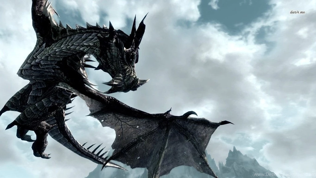 Dragon   The Elder Scrolls V Skyrim Wallpapers   Game Wallpapers ...