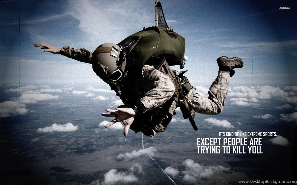 Skydiving Soldier Wallpapers Digital Art Wallpapers