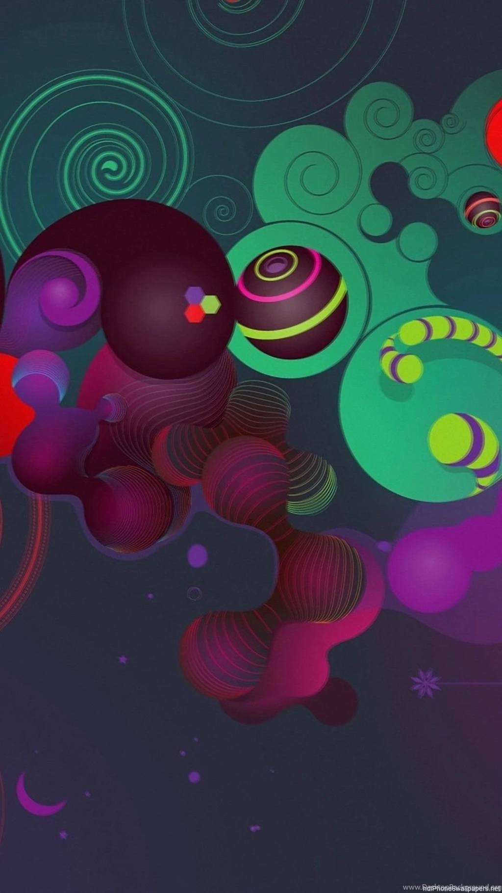 Circle Colour 3d Abstract iPhone 6 Wallpapers HD And 1080P 6 Plus ...