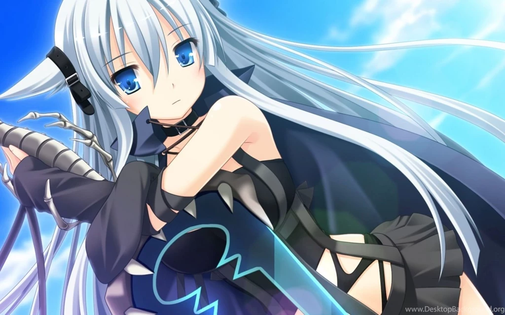 Wallpaper: Sky, Blue, Anime, Girl, Eyes, Weapons Wallpapers