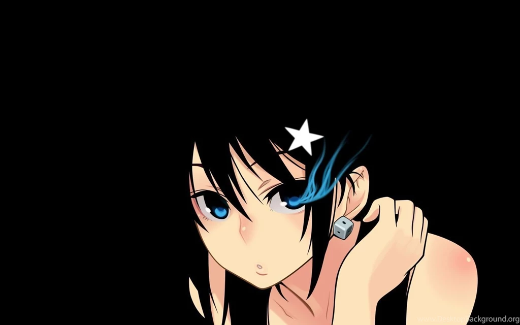 Download Wallpapers 1440x900 Anime, Girl, Brunette, Dark, Shining ...