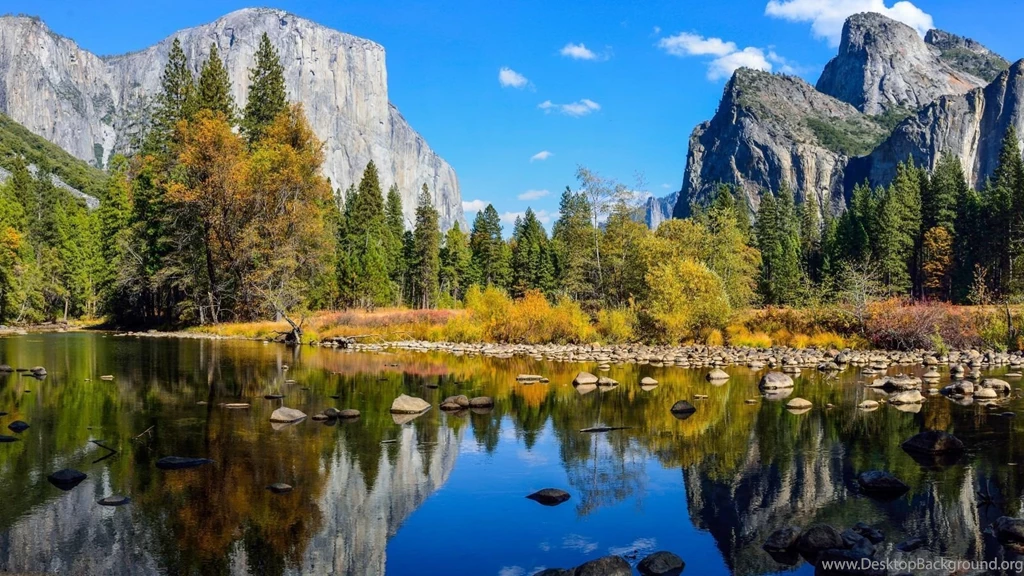 Download Wallpapers 1600x900 Yosemite National Park, Lake, Rocks ...