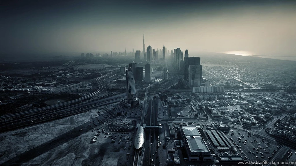 City, Dubai, City Night Wallpaper, Hd, Skyscraper, Lights, Desktop Hd