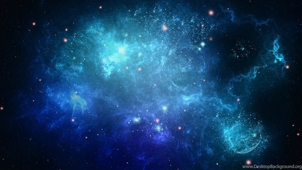 HD Backgrounds Beautiful Space Star Cluster Galaxy Blue Violet Gas ...