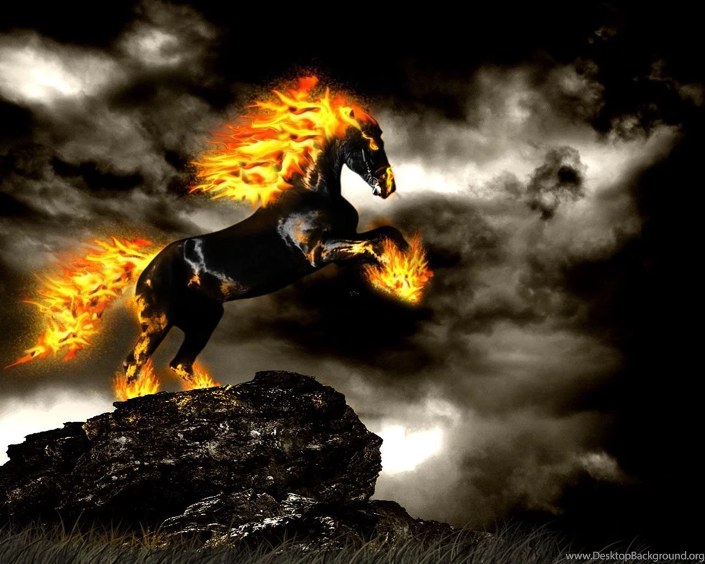 Top Download Free Fire Horse Images For Pinterest