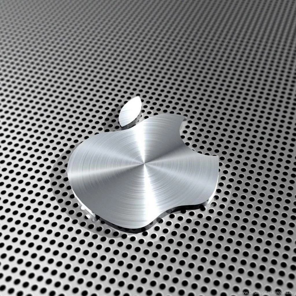 Brushed Metal Apple Logo Retina Ipad Wallpapers Hd ...