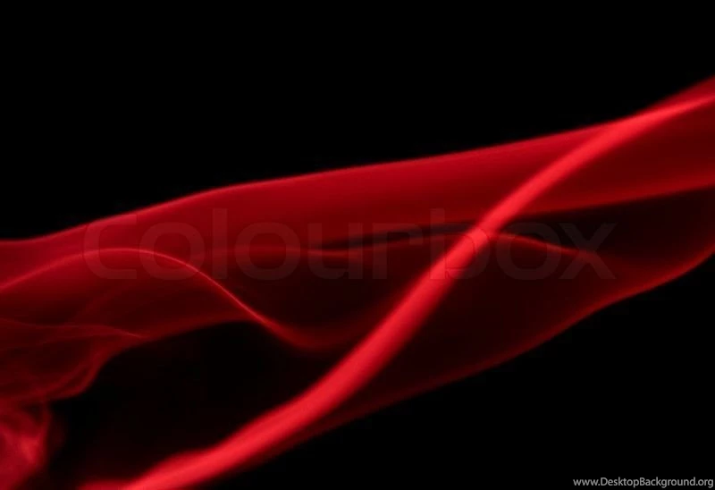 Abstract Backgrounds Showing Some Red Smoke In Black Back Stock Photo
