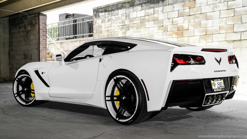 White Car Chevrolet Corvette C7 Wallpapers And Images Wallpapers ...