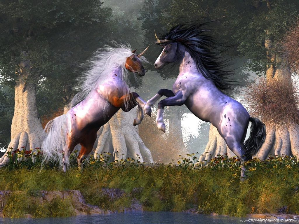 Free Fantasy Unicorns Computer Desktop Wallpapers