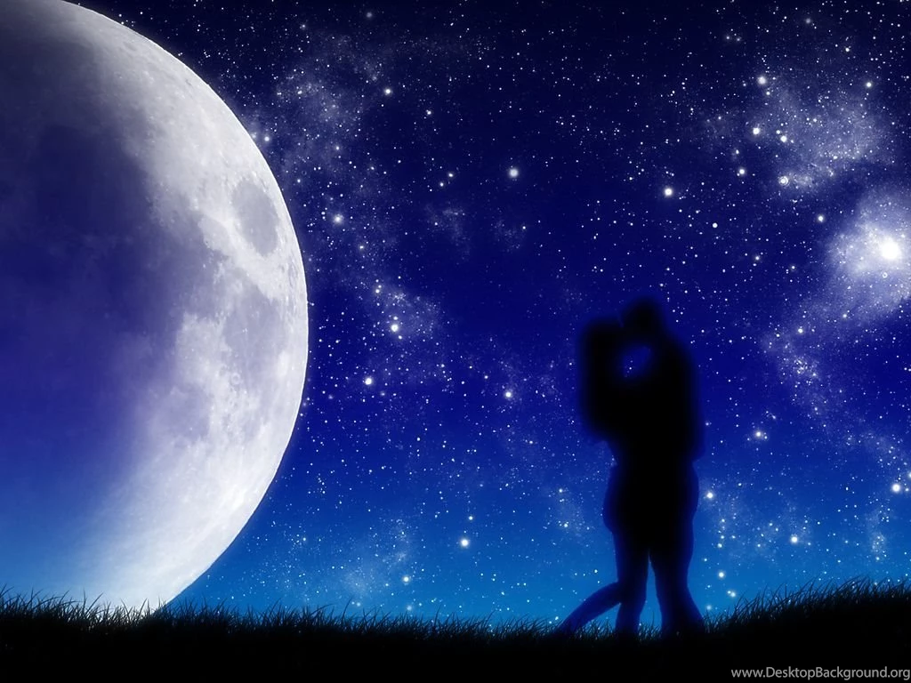 Download Moonlight Romance Galaxy Wallpapers 1024x768