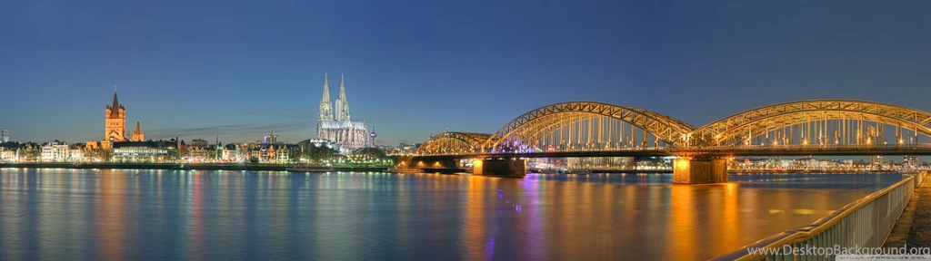 Download Panoramic Image Of Cologne Wallpapers Wallpapers Printed